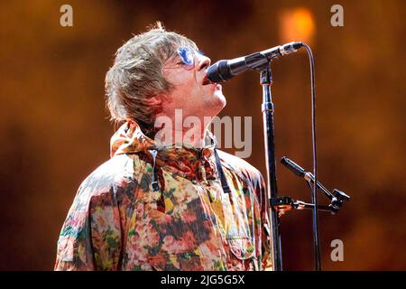 Luca Italien 6. Juli 2022 Liam Gallagher - live beim Lucca Summer Festival © Andrea Ripamonti / Alamy Stockfoto