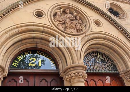 Saint Andrews Chambers, 21 Albert Square, Manchester, England Stockfoto