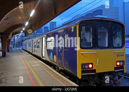 Northern Railway, am Oxford Road Bahnhof, Manchester, Station Approach, Oxford Rd, Manchester, ENGLAND, GROSSBRITANNIEN, M1 6FU Stockfoto