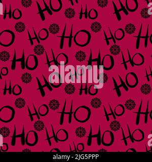 Weihnachten nahtlose Santa ho ho ho ho Muster für Neujahr Geschenke und Geschenkpapier und Notizbücher und Zubehör und Kinder. Hochwertige Illustration Stockfoto