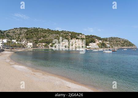 Hafen Soller auf der Insel Mallorca Stockfoto