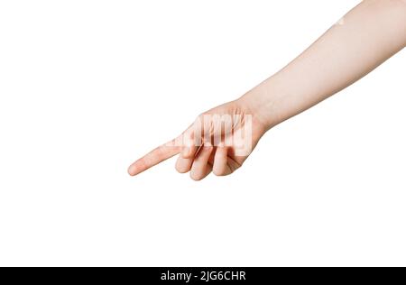 Nahaufnahme der Finger einer Frau Stockfoto