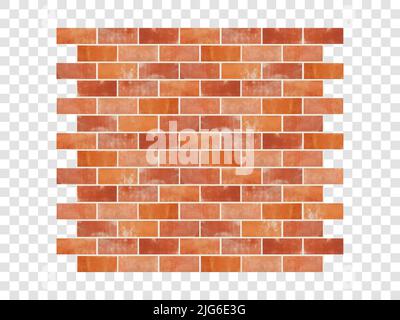 Realistischer Wandziegel im Vektorformat Stock Vektor