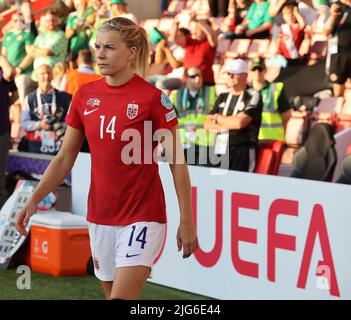 SOUTHAMPTON ENGLAND - JULI 07 : Ada Hegerberg aus Norwegen beim Finale der Europameisterschaft der Frauen 2022 der Gruppe A zwischen Norwegen und No Stockfoto