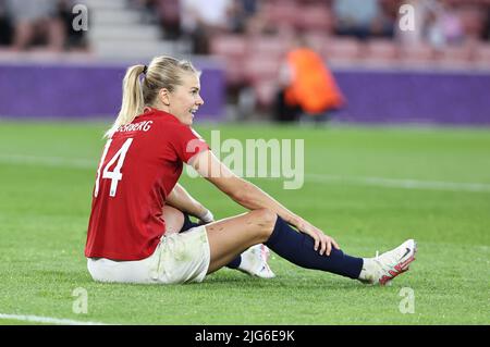 SOUTHAMPTON ENGLAND - JULI 07 : Ada Hegerberg aus Norwegen beim Finalturnier der Europameisterschaft der Frauen 2022 der Gruppe A zwischen Norwegen und N Stockfoto