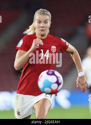 SOUTHAMPTON ENGLAND - JULI 07 : Ada Hegerberg aus Norwegen beim Finale der Europameisterschaft der Frauen 2022 der Gruppe A zwischen Norwegen und No Stockfoto