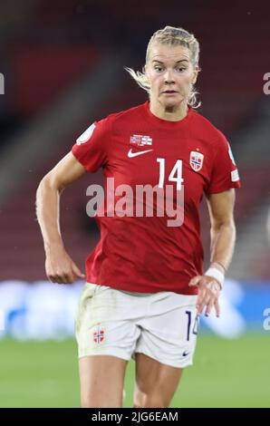 SOUTHAMPTON ENGLAND - JULI 07 : Ada Hegerberg aus Norwegen beim Finale der Europameisterschaft der Frauen 2022 der Gruppe A zwischen Norwegen und No Stockfoto