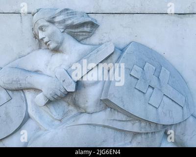 Montluc-Denkmal, Bron Fort Park, Bron, Frankreich Stockfoto