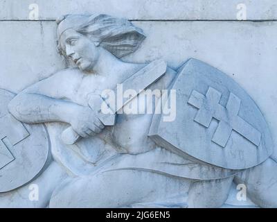 Montluc-Denkmal, Bron Fort Park, Bron, Frankreich Stockfoto