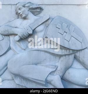 Montluc-Denkmal, Bron Fort Park, Bron, Frankreich Stockfoto