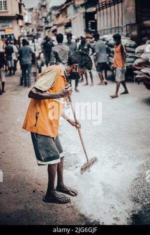 Straßenfotografie, Colombo, Pettah, Straßenfotografie pettah, Reisefotografie, Sri lanka, Tourismus, Straße, Stockfoto