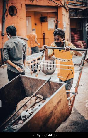 Straßenfotografie, Colombo, Pettah, Straßenfotografie pettah, Reisefotografie, Sri lanka, Tourismus, Straße, Stockfoto
