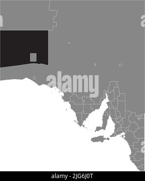 Lageplan der MARALINGA TJARUTJA, SÜDAUSTRALIEN Stock Vektor