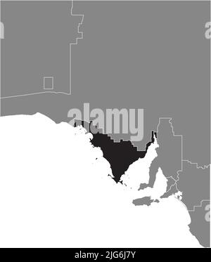 Locator-Karte des REGIONALEN SÜDAUSTRALIENS Stock Vektor