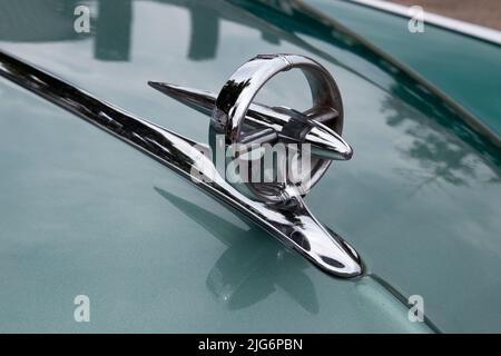 1949 Buick Super Eight 4D Kapuze Ornament Stockfoto