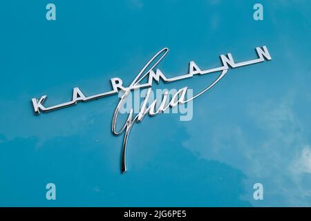1963 Volkswagen Karmann Ghia Logo Stockfoto