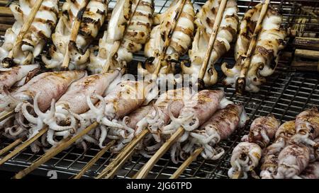 Meeresfrüchte auf dem Krabbenmarkt Stockfoto