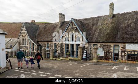 Old School Restaurant, Port Isaac, Cornwall, Großbritannien Stockfoto