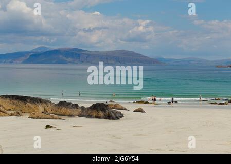 Strände auf der Insel Iona, Innere Hebriden Stockfoto