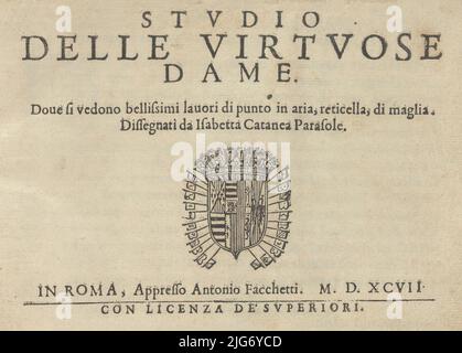 Studio delle virtuose Dame, 1597. Stockfoto