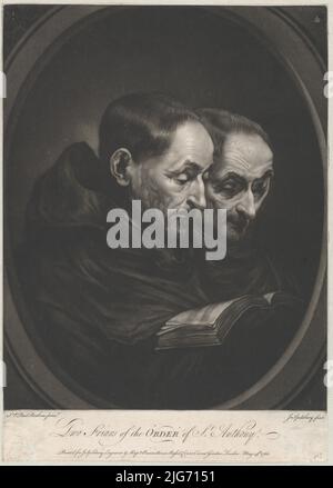 Zwei Brüder des Ordens des heiligen Antonius, 1766. Stockfoto