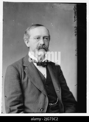 KNOX, Hon. John Jay, Controller of Currency, zwischen 1870 und 1880. [Finanzierer und Regierungsbeamter: Hauptautor des Coinage Act von 1873, der die Verwendung des Silberdollar eingestellt hat]. Stockfoto