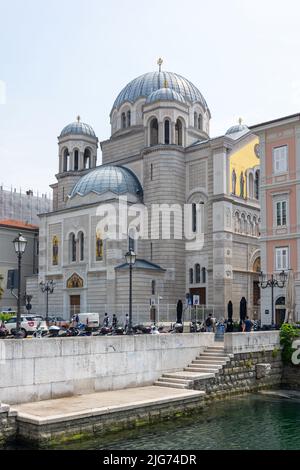 Serbisch-orthodoxe Kirche St. Spyridon, Via Spridione, Triest, Region Friaul-Julisch Venetien, Italien Stockfoto