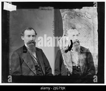 Henry L. Dickey aus Ohio, 1865-1880. Dickey, Hon. Henry L. aus Ohio, zwischen 1865 und 1880. [Politiker, Rechtsanwalt und Bauingenieur: Verantwortlich für den Bau der Marietta and Cincinnati Railroad in Vinton County, Ohio; Präsident der Commercial Bank of Greenfield]. Stockfoto