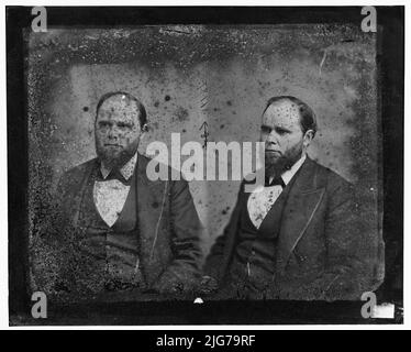 John M. Davy aus New York, 1865-1880. Davy, Hon. John M. C. [Mitglied des Kongresses?] Aus NY 1. LT. Co. G., 108. N.Y. Inf., zwischen 1865 und 1880. [Politiker und Soldat der Unionsarmee: Oberleutnant, Hundert-Achte-Regiment, Freiwillige Infanterie; Zollsammler für den Hafen von Genesee; Justiz des Obersten Gerichts von New York]. Stockfoto