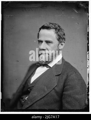 Davis, Hon. Henry Gassaway von W.VA, zwischen 1865 und 1880. [Geschäftsmann, Politiker: Von bescheidenen Anfängen an baute Davis eine Karriere in Kohle und Holz auf und wurde Millionär]. Stockfoto