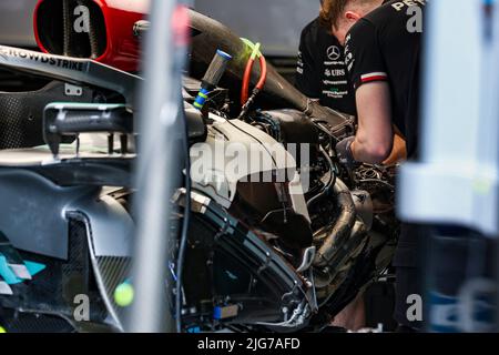 Mercedes-AMG F1 W13 E Performance, F1 Grand Prix von Österreich auf dem Red Bull Ring am 7. Juli 2022 in Spielberg, Österreich. (Foto mit ZWEI HOHEN Bildern) Stockfoto