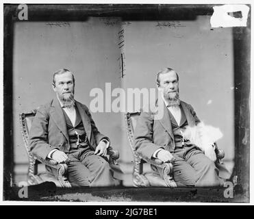 George A. Bagley aus New York, 1865-1880. Bagley, Hon. George A. aus New York, zwischen 1865 und 1880. [Politiker, Anwalt und Eisenhersteller]. Stockfoto