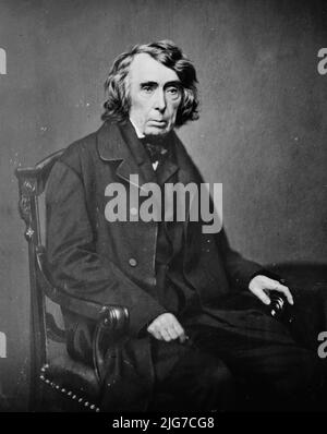 Roger B. Taney, zwischen 1855 und 1865. [Proslavery Anwalt, Richter: Chief Justice der Vereinigten Staaten. In Dred Scott v. Sandford (1857) gab er die Mehrheitsmeinung ab, wonach Afroamerikaner nicht als US-Bürger angesehen werden könnten und dass der Kongress die Sklaverei in den US-Territorien nicht verbieten könnte]. Stockfoto