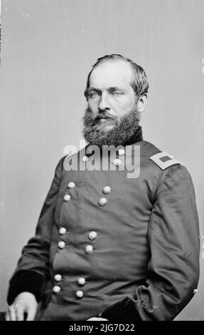 General James Garfield, USA, zwischen 1855 und 1865. [Soldat und zukünftiger Präsident der USA]. Stockfoto