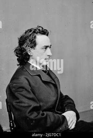 Junius Brutus Booth, Jr., zwischen 1855 und 1865. [Wahrscheinlich ein Porträt des Schauspielers Edwin Thomas Booth, des älteren Bruders von John Wilkes Booth, der Präsident Abraham Lincoln ermordet hat]. Stockfoto