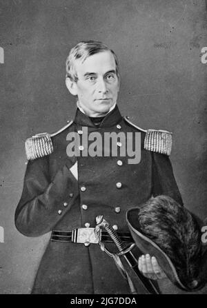 Robert Anderson, USA, zwischen 1855 und 1865. [Unionskommandeur in der ersten Schlacht des amerikanischen Bürgerkrieges in Fort Sumter]. Stockfoto