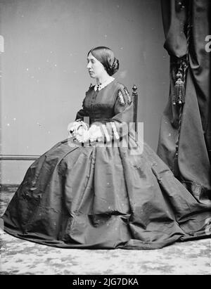 Mrs. U.S. Grant, zwischen 1855 und 1865. Stockfoto