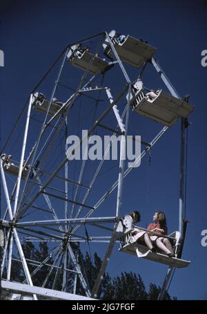 Auf dem Riesenrad auf der Vermont State Fair, Rutland. Stockfoto