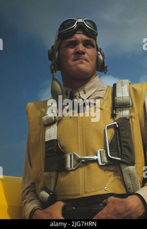 Marine Leutnant, Segelflieger in Ausbildung bei Page Field, Parris Island, SC Stockfoto