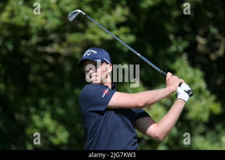 Aktenfoto vom 20-07-2017 von Daniel Berger, der sich wegen einer Rückenverletzung von der Open Championship nächste Woche zurückgezogen hat. Ausgabedatum: Freitag, 8. Juli 2022. Stockfoto