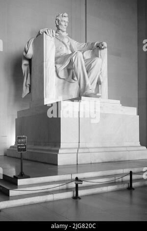 Lincoln Memorial auf der National Mall; Washington DC, Vereinigte Staaten von Amerika Stockfoto