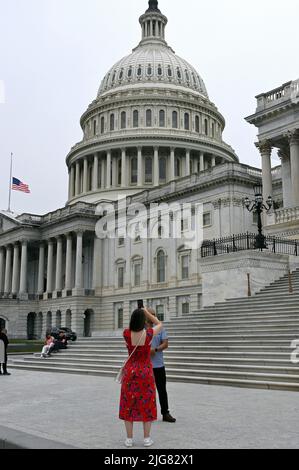 Kapitol der Vereinigten Staaten auf der National Mall; Washington D.C. Stockfoto