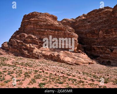 Petra, Stadt der Nabatäer, Jordanien. Stockfoto