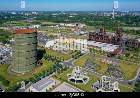 Phoenixpark, Phoenix-West, Dortmund, Nordrhein-Westfalen, Deutschland Stockfoto