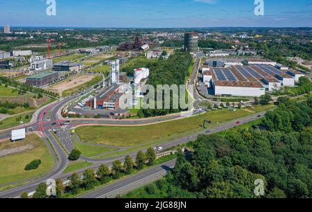 Phoenixpark, Phoenix-West, Dortmund, Nordrhein-Westfalen, Deutschland Stockfoto