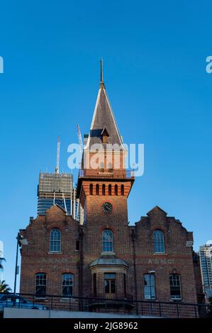 Blick auf das denkmalgeschützte Gebäude ASN Co in Circular Quay Stockfoto