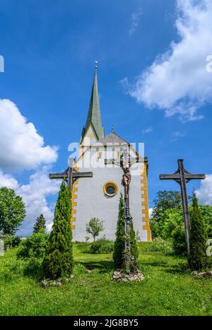 Österreich, Tirol, Unterinntal, Ebbs, St. Nikolaus-Kirche Stockfoto