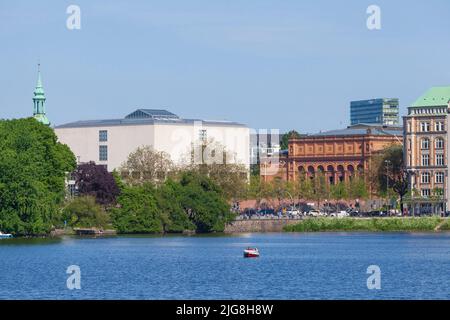 Galerie der Gegenwart, Neue Hamburger Kunsthalle und Binnenalster, Hamburg, Deutschland, Europa Stockfoto