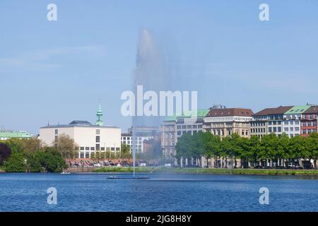 Galerie der Gegenwart, Neue Hamburger Kunsthalle und Binnenalster, Hamburg, Deutschland, Europa Stockfoto