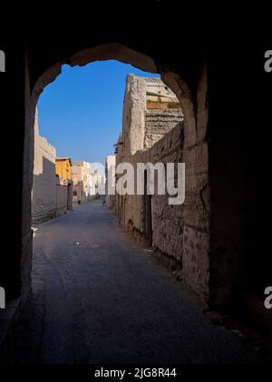 Stadtbummel durch Nizwa, Oman. Stockfoto